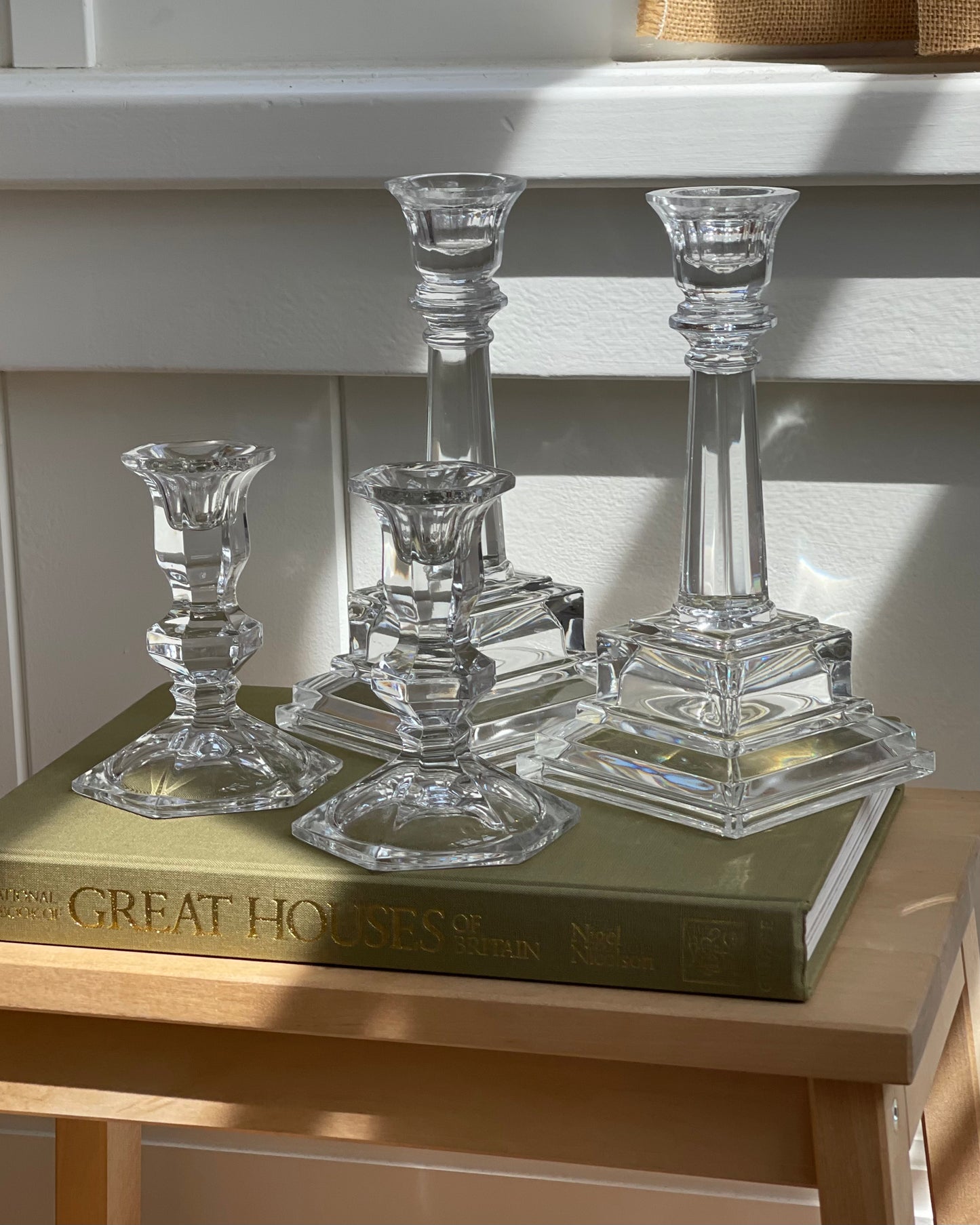 (vintage) tall candlestick holders
