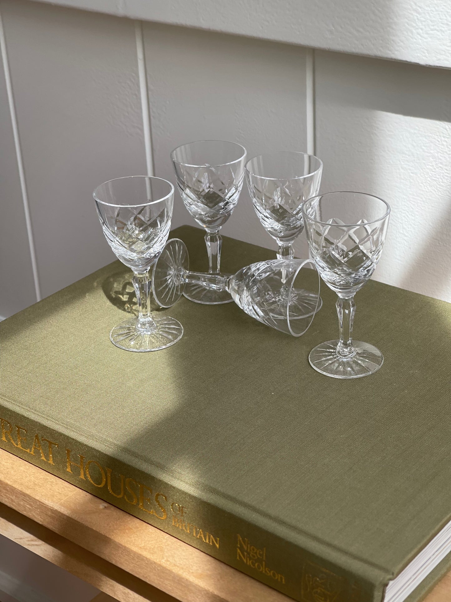 vintage, petite crystal aperitifs