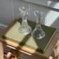 (vintage) crystal candlestick-holders