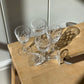 vintage, petite crystal aperitifs