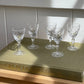 vintage, petite crystal aperitifs