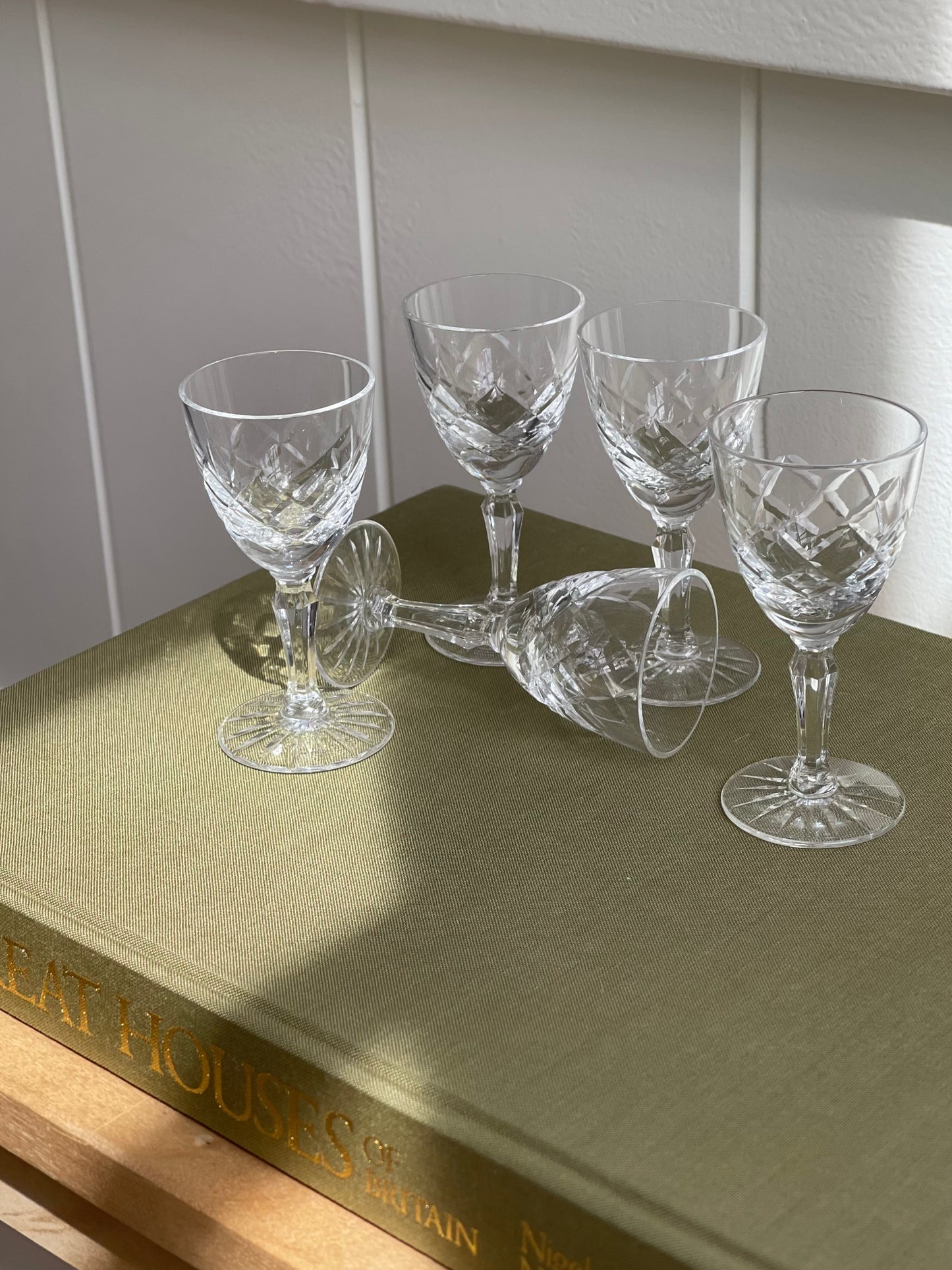 vintage, petite crystal aperitifs