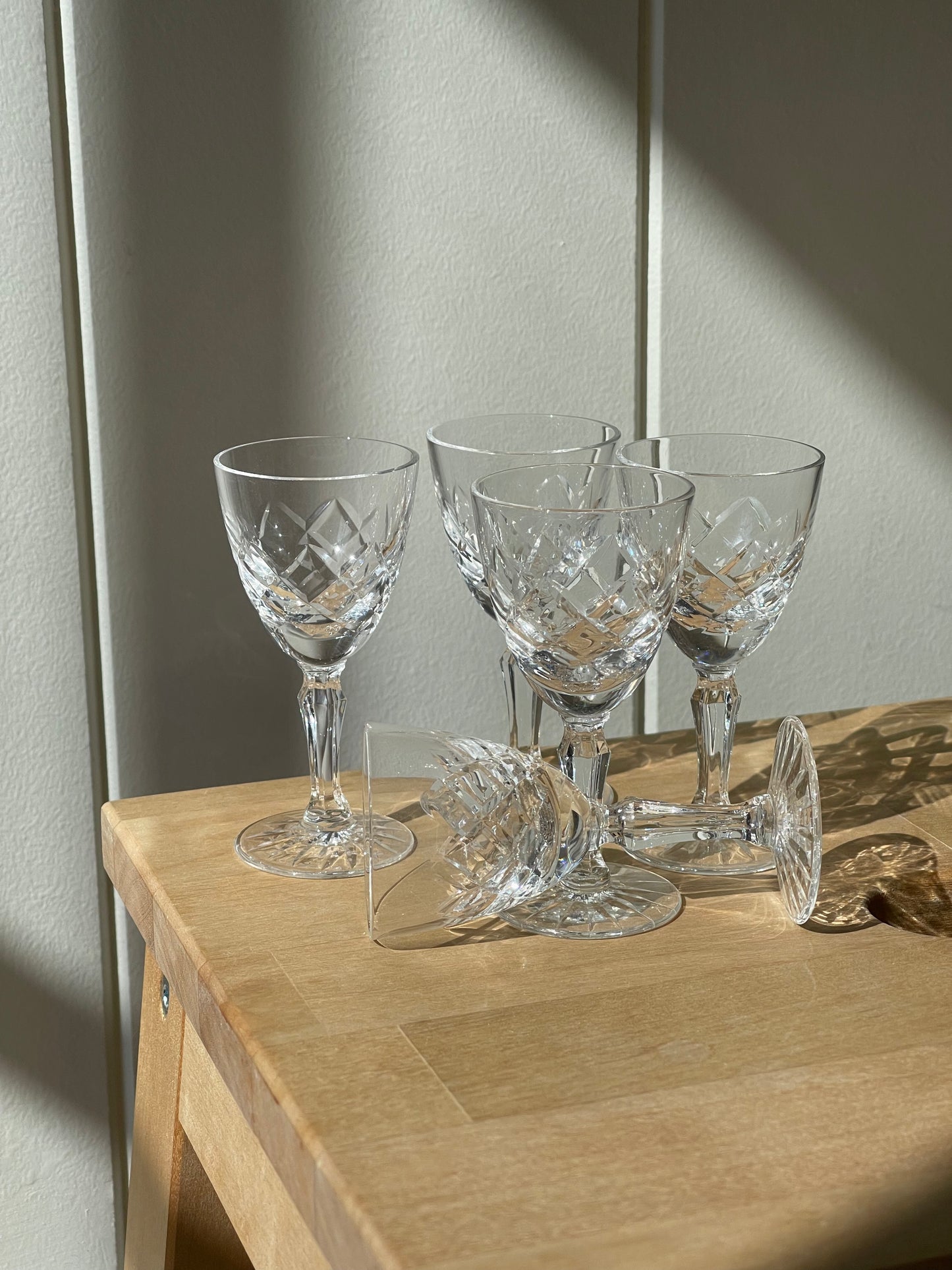 vintage, petite crystal aperitifs