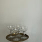 vintage hollow-stemmed coupes | four set