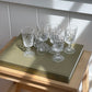 vintage, crystal aperitif set