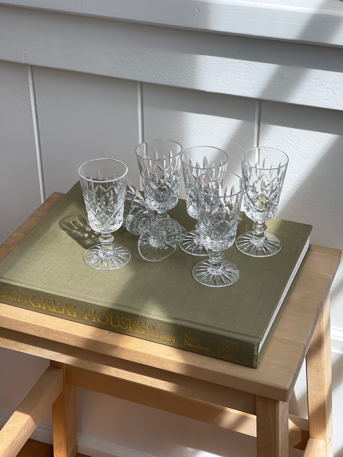 vintage, crystal aperitif set