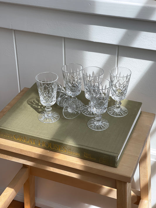 vintage, crystal aperitif set
