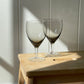 vintage, crystal smoked stemware set