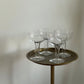 vintage hollow-stemmed coupes | four set