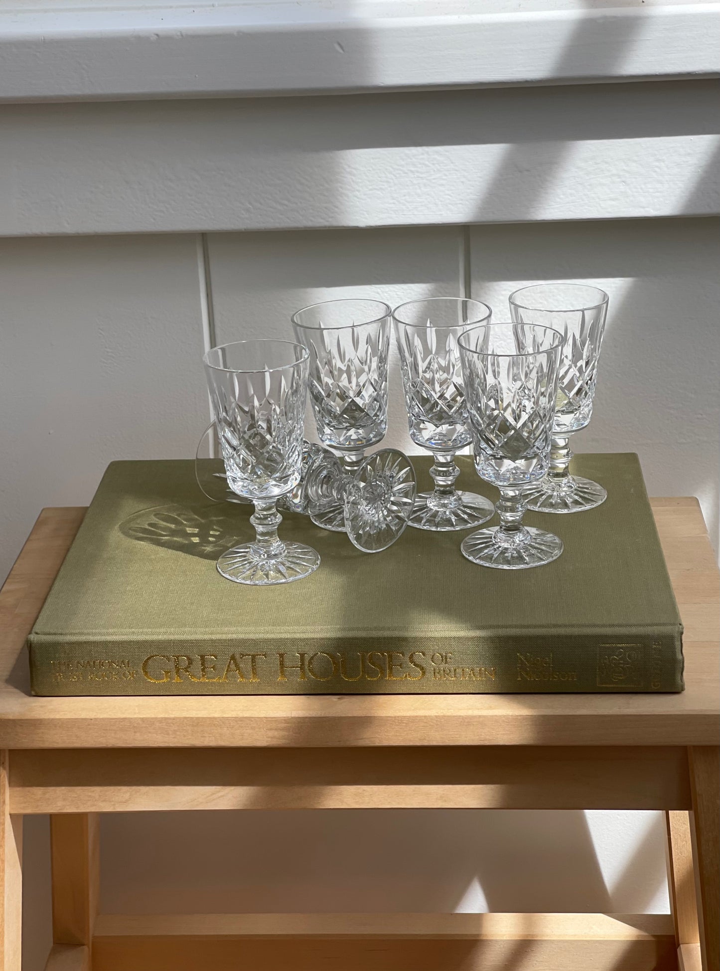 vintage, crystal aperitif set