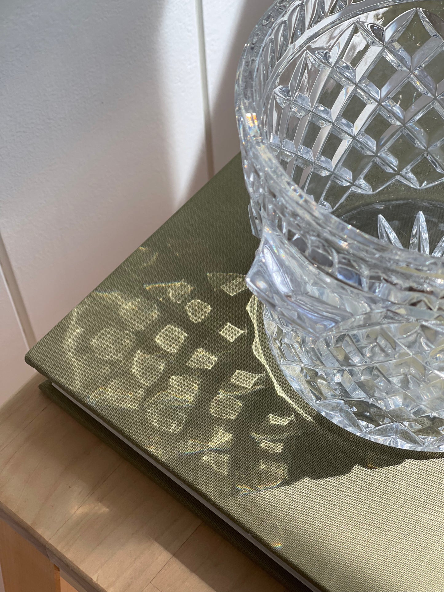 vintage crystal ice bucket