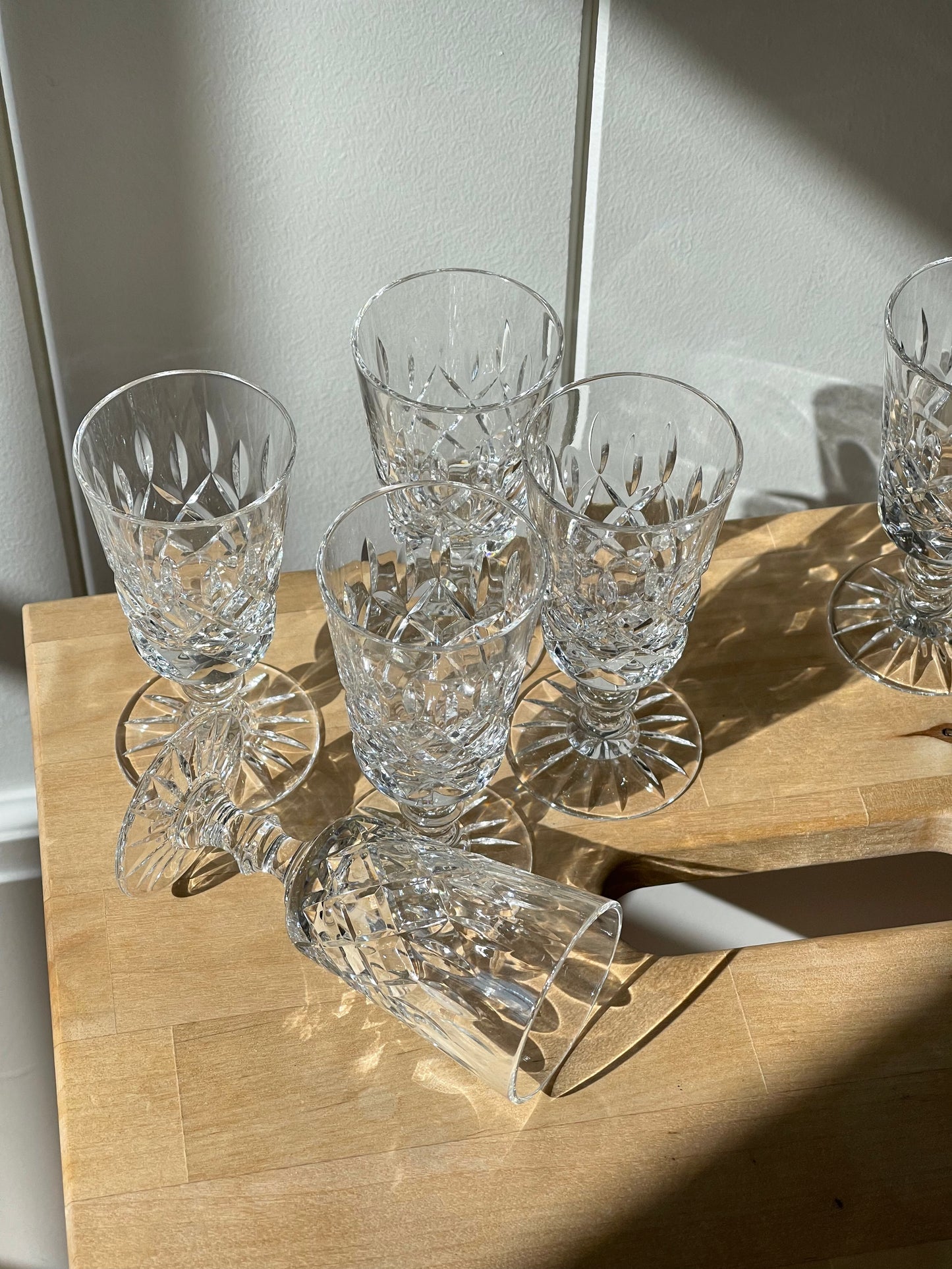 vintage, crystal aperitif set