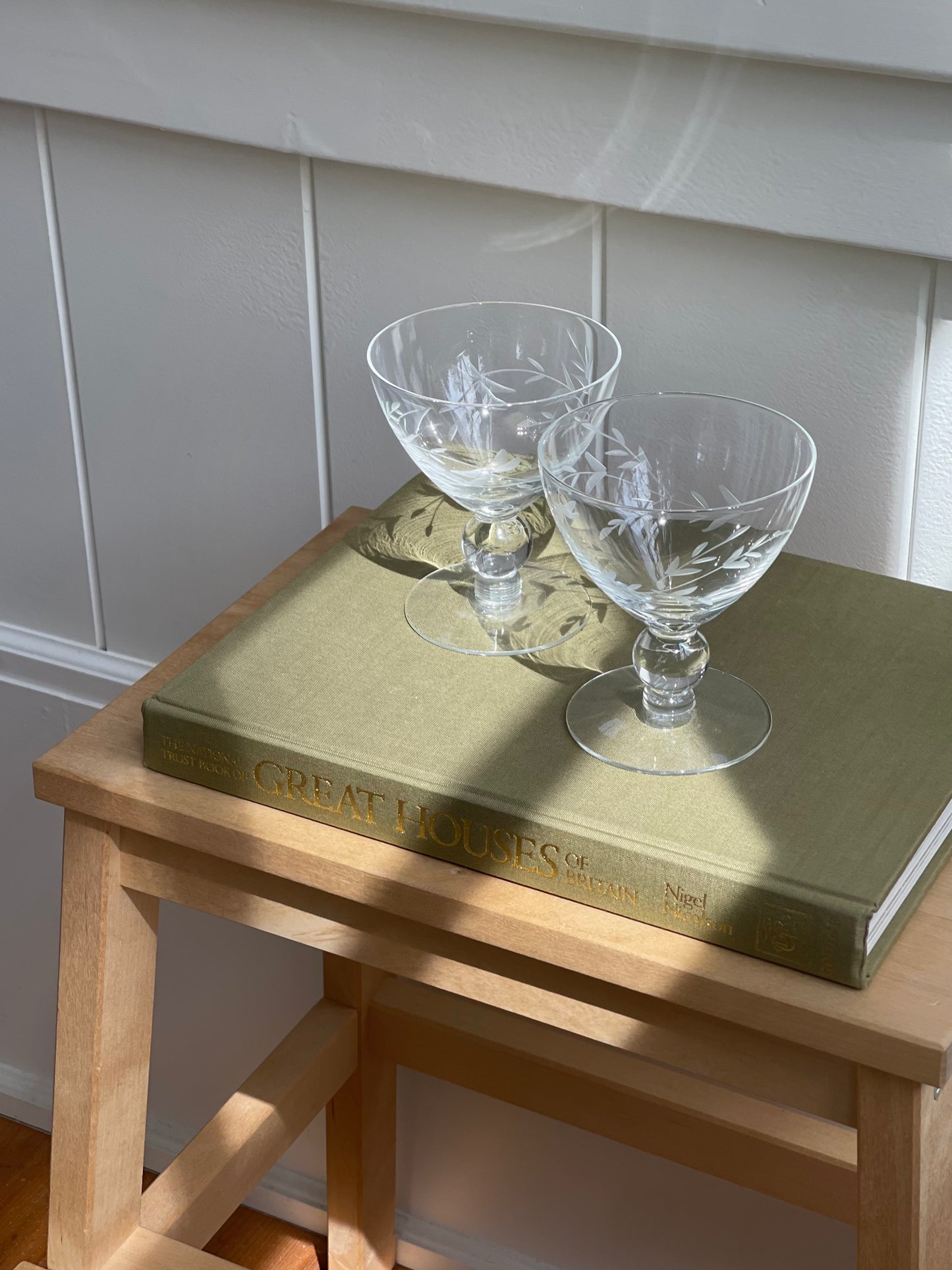vintage, petite dragonfly glass