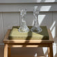 (vintage) crystal candlestick-holders
