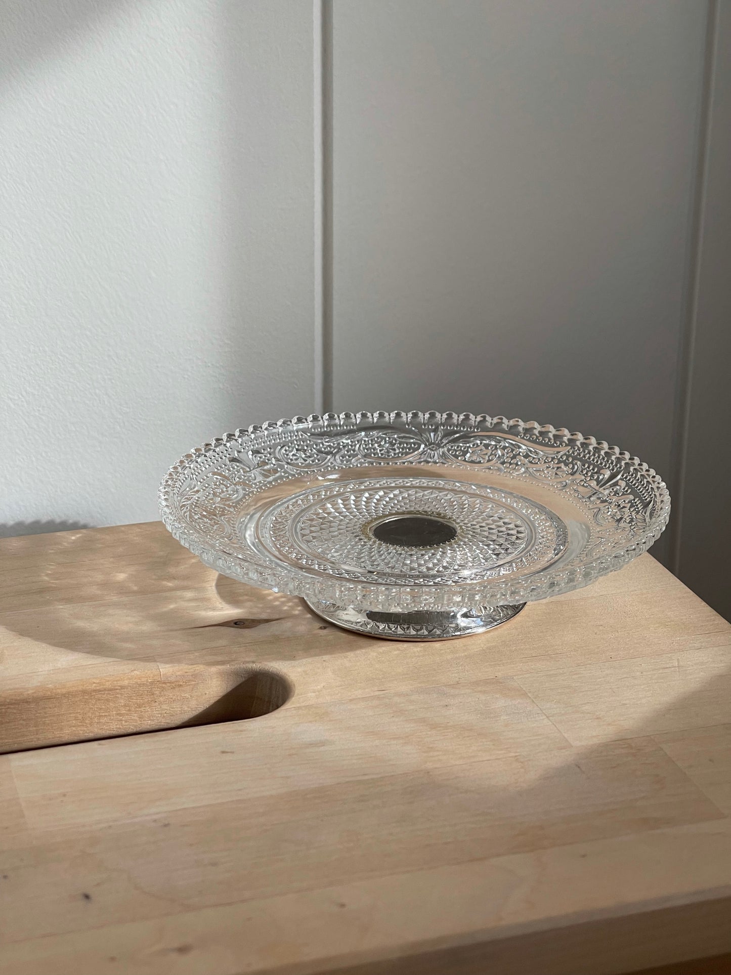 vintage, decorative glass dish