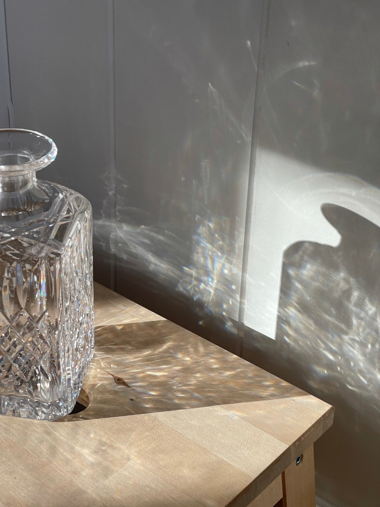 vintage, crystal decanter (without stopper)