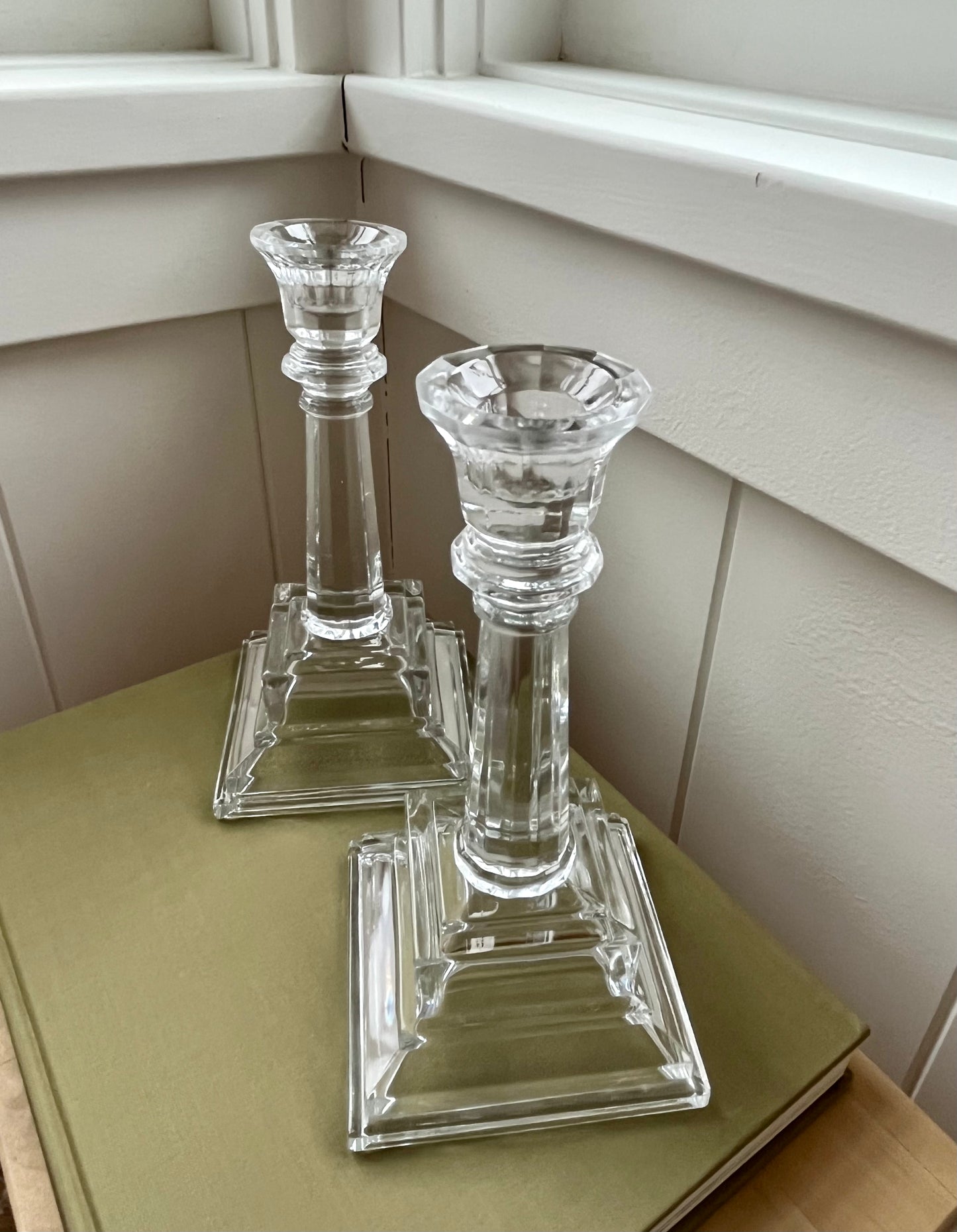 (vintage) tall candlestick holders
