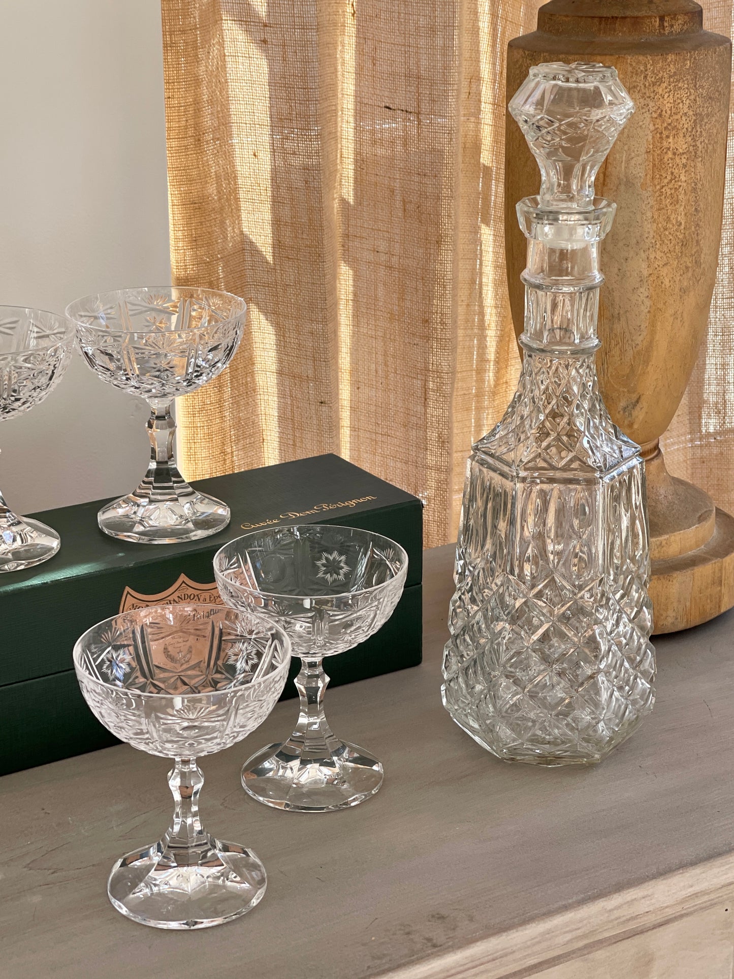 (vintage) glass decanter iii