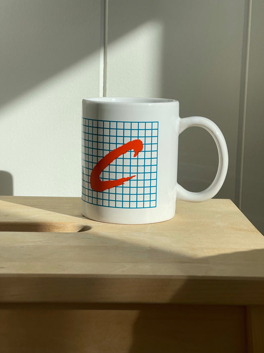 vintage, retro ceramic coffee cup